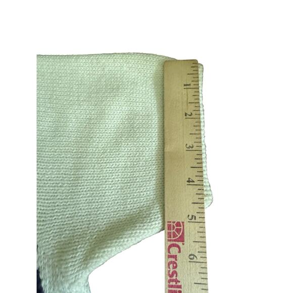 VTG Russ Petite Small Hawaiian Sweater Knit Womens Floral Shirt Sleeve Cottage - Picture 10 of 10